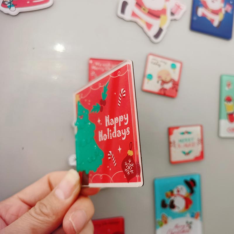 Acrylic Christmas Festival Fridge Magnets