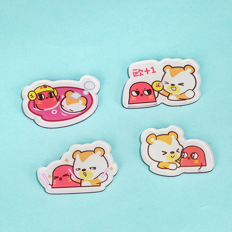 Cute Anime Acrylic Fridge Magnets